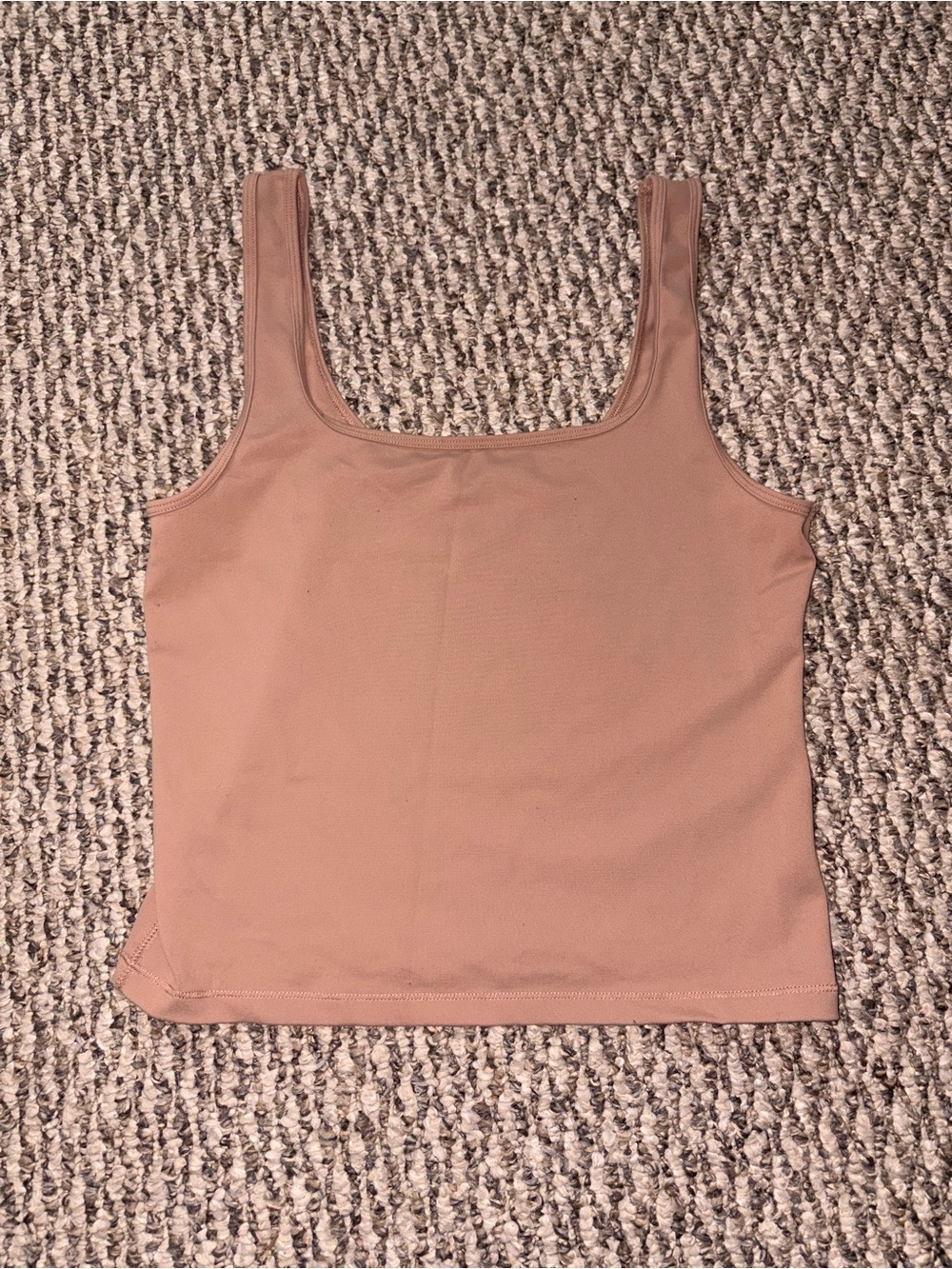 Abercrombie & Fitch Square Neck Tank Top - Dusty Rose